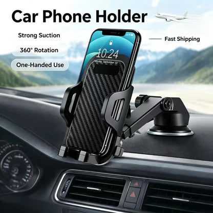 360° Rotatable Stable Car Phone Bracket Universal Windshield Suction Cup