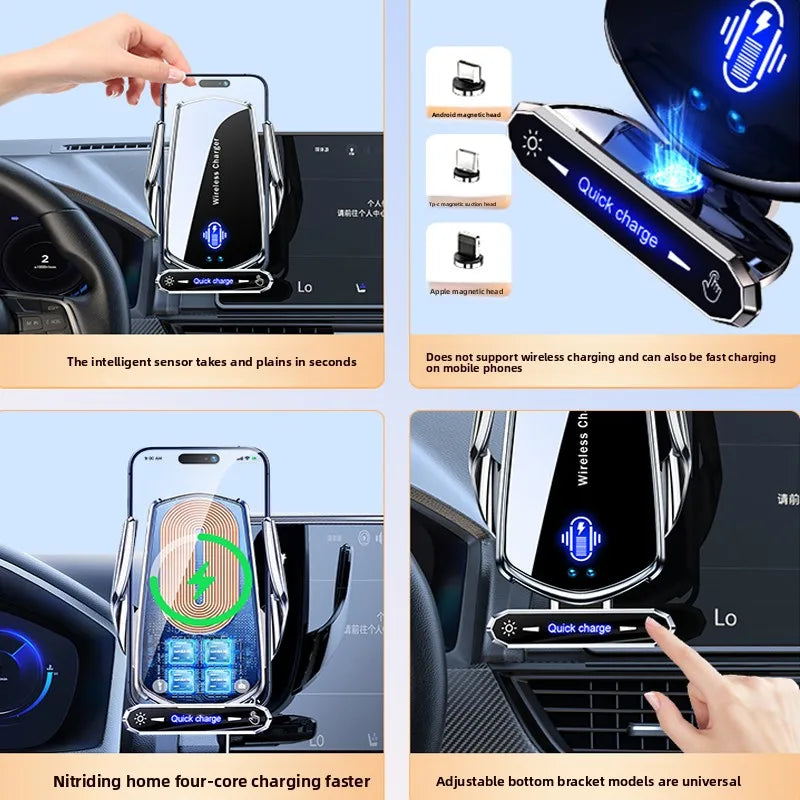 Wireless Charger For Car Mobile Cell Phone Holder Support