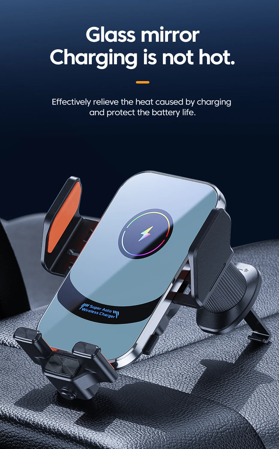 66W Wireless Car Phone Holder Fast Charging Magnetic Charger