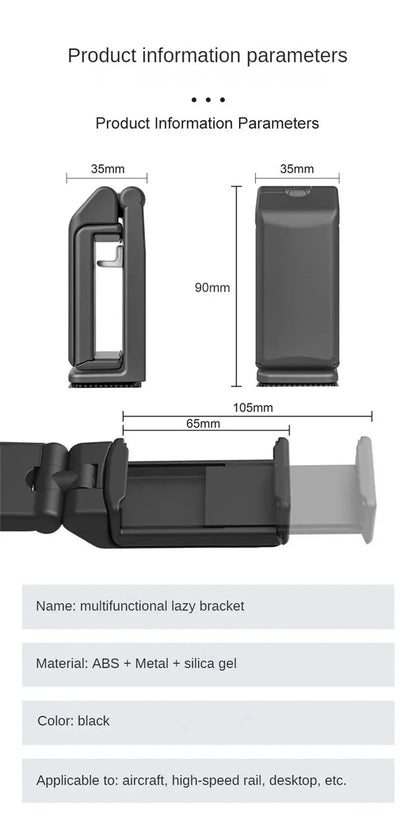 STTKGZD Airplane Phone Holder Portable Foldable Desktop Bracket