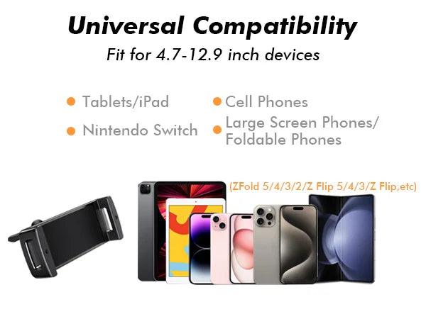 Eary Car Phone Holder 360°Rotatable Mount Vent