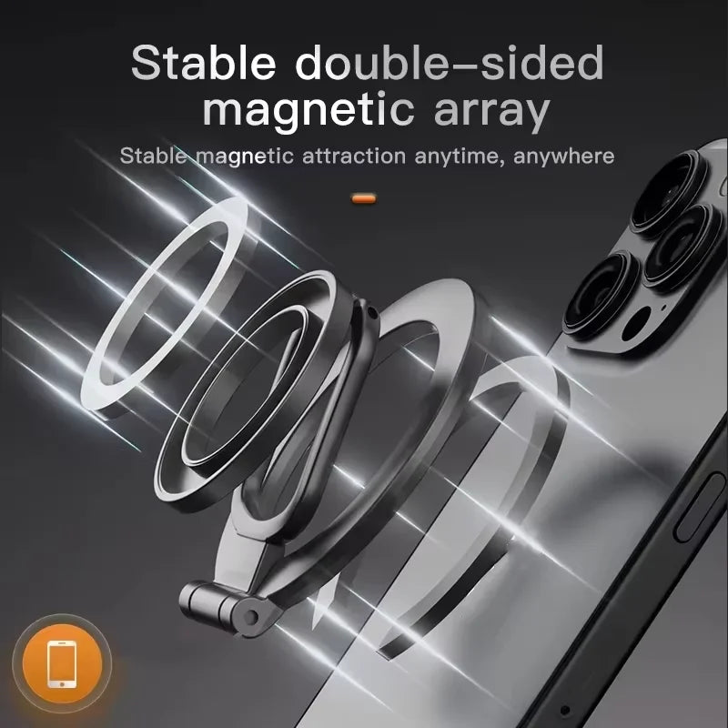 Foldable Double Sided Magnetic Phone Holder for iPhone 14/15/16
