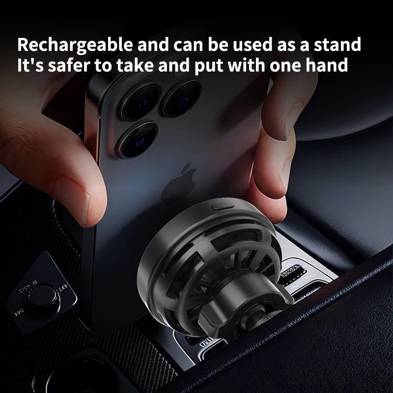 25W Magnetic Car Mount Charger Suction Cup Phone Mount