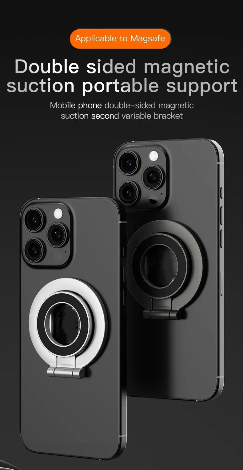 For MagSafe Double Sided Magnetic Phone Ring Holder