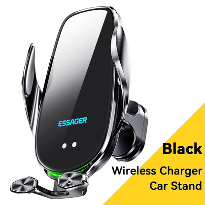 Essager Qi 15W Wireless Charger Car Phone Holder In Car Air Vent