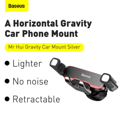 Baseus Car Phone Holder Metal Gravity Auto Air Vent