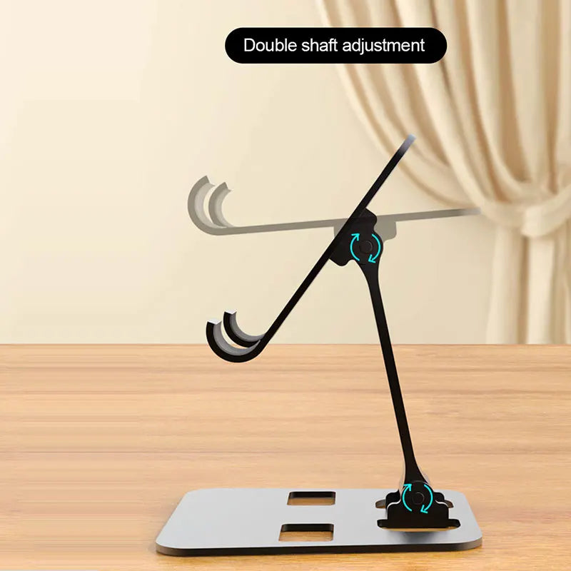 Universal All Aluminum Alloy Foldable Desk Phone Holder