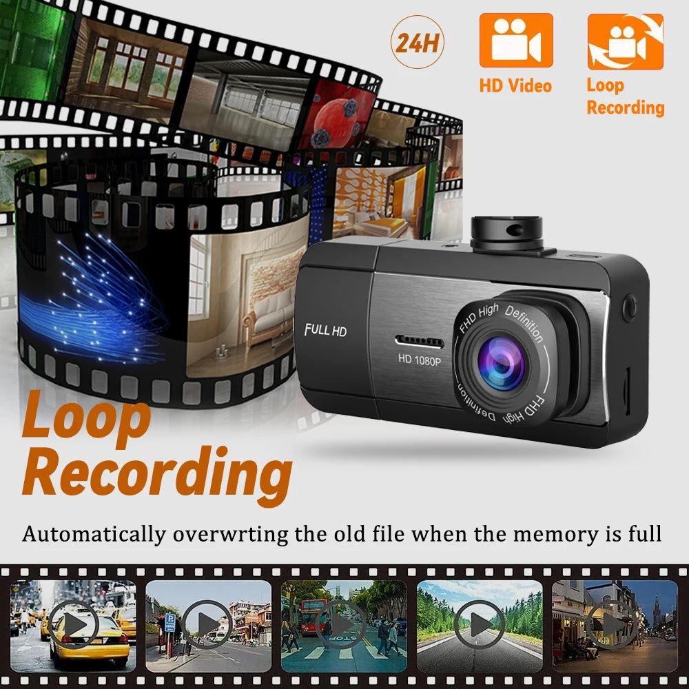 Newes 3Camera 1080P HD Dash Cam Hide Car Recording Camera