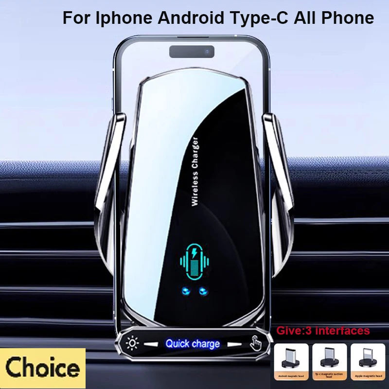 Wireless Charger For Car Mobile Cell Phone Holder Support