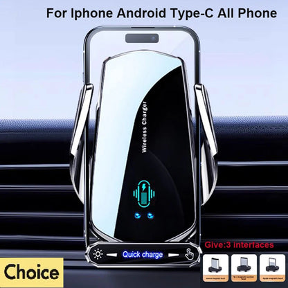Wireless Charger For Car Mobile Cell Phone Holder Support
