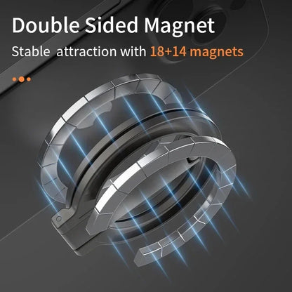 Double-Sided Magnetic Phone Ring Holder for MagSafe Kickstand