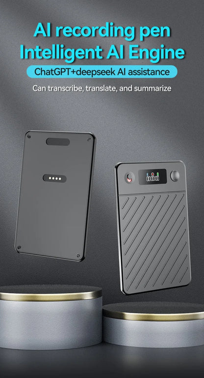 AI Voice Recorder with Display Screen 8-256GB Intelligent Translation