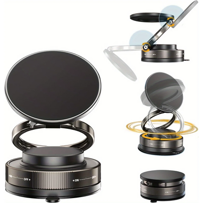 Suction Cup Phone Mount Magnetic Phone Holder for Car 360°