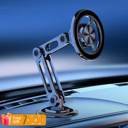 720 Rotate Metal Magnetic Car Phone Holder Foldable Phone Stand