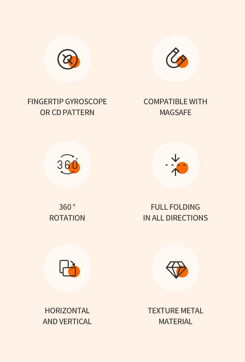 Foldable Double Sided Magnetic Phone Holder Stand