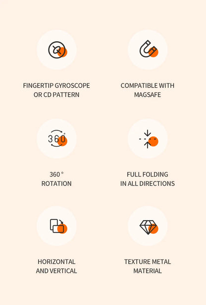 Foldable Double Sided Magnetic Phone Holder Stand