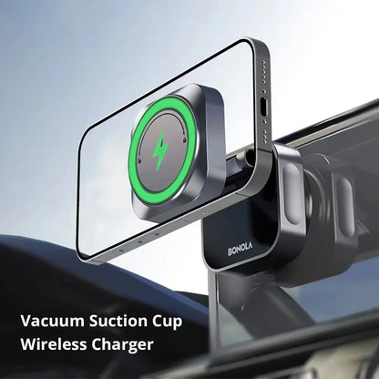 Bonola Suction Cup Car Wireless Charger Foldable Suction Stand