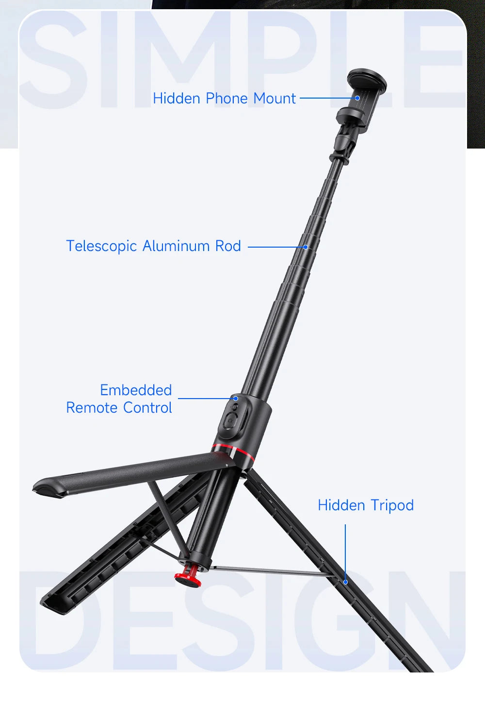 TT01 Portable 70 Inch All-in-one Auto Pop Open Tripod