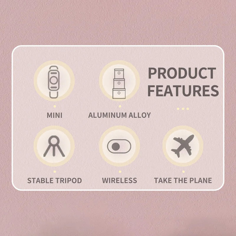 Xiaomi Selfie Stick 1m with Wireless Bluetooth LED Fill Light