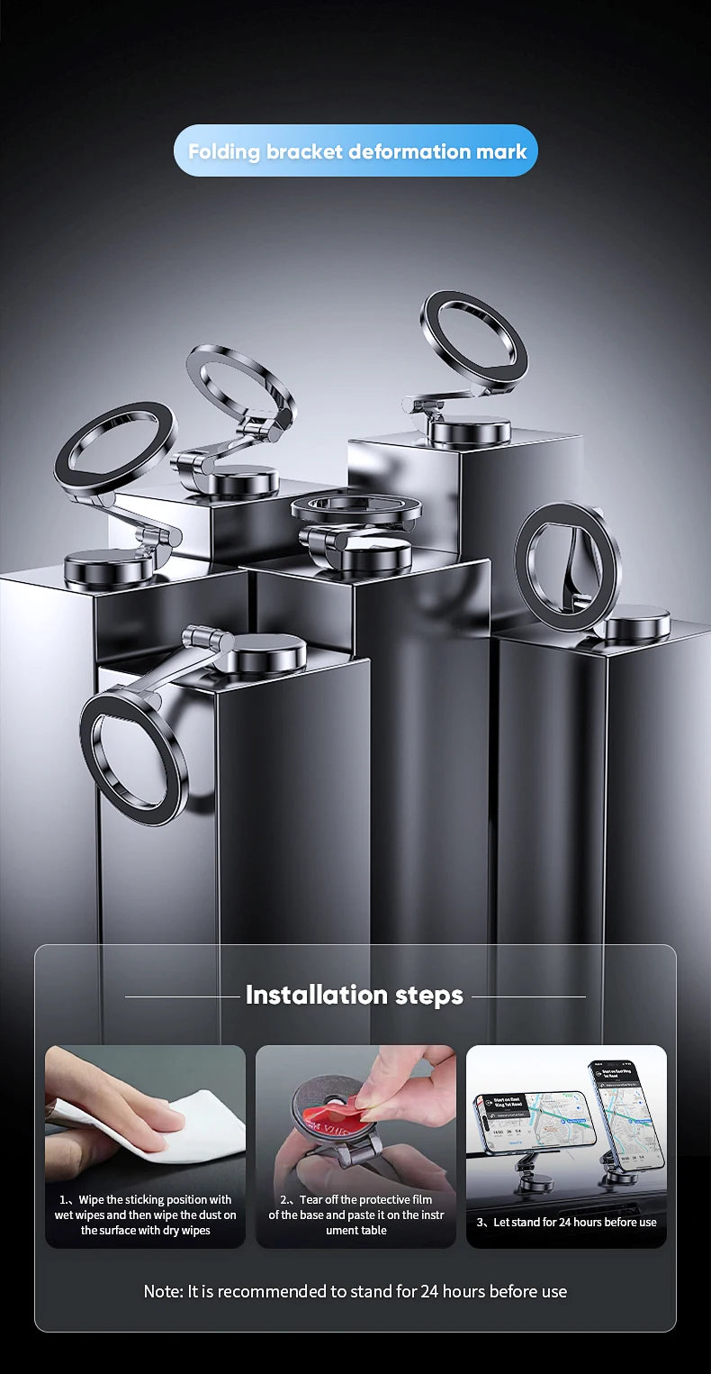 Magnetic Magsafe Car Phone Holder For Vehicles Mobile Support