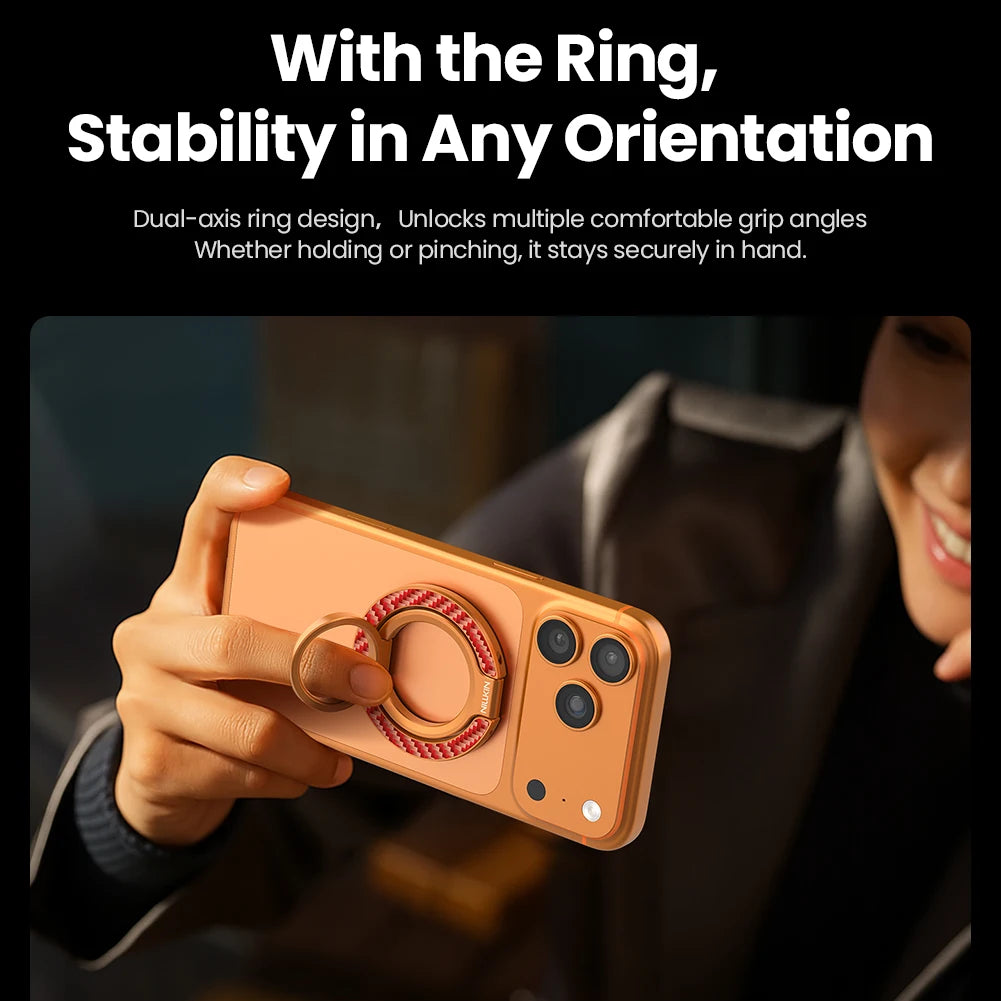 Phone Ring Stand for Double-Sided Magnetic Aluminum Alloy
