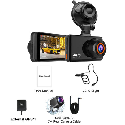 Dash Cam for Cars 4K Front or Rear Camera Car Dvr WIFI Car Camera
