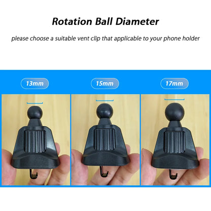 Car Air Vent Clip Phone Holder Clip Ball Head Car Air Mount