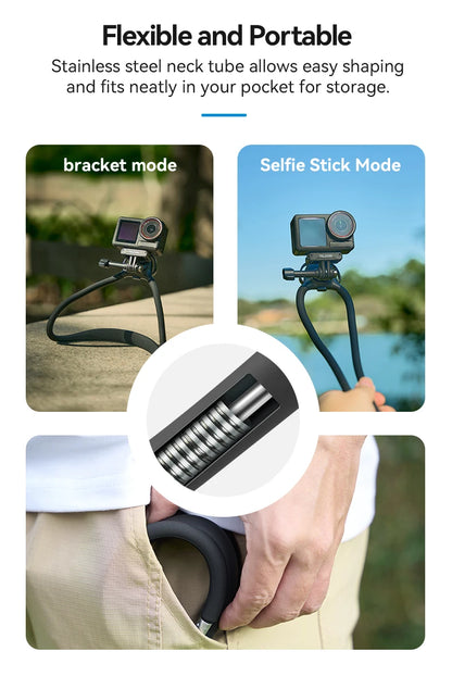 TELESIN Phone Action Camera 2 in 1 Neck Hold Mount