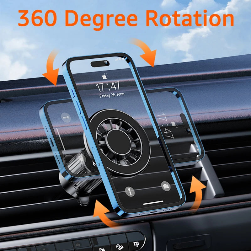 Magnetic Car Phone Holder Car Air Vent Cellphone Mount Clips