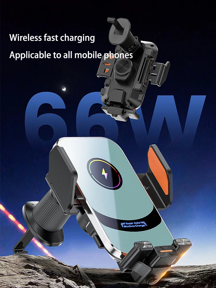 100w Qi Phone Fast Charging Magnetic Qi2 Car Wireless Charger