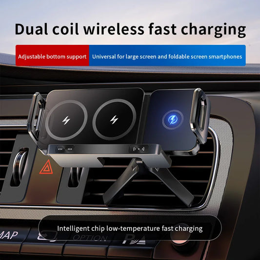 New 15W Wireless Fast Car Charger Mount Gravity Car Phone Holder