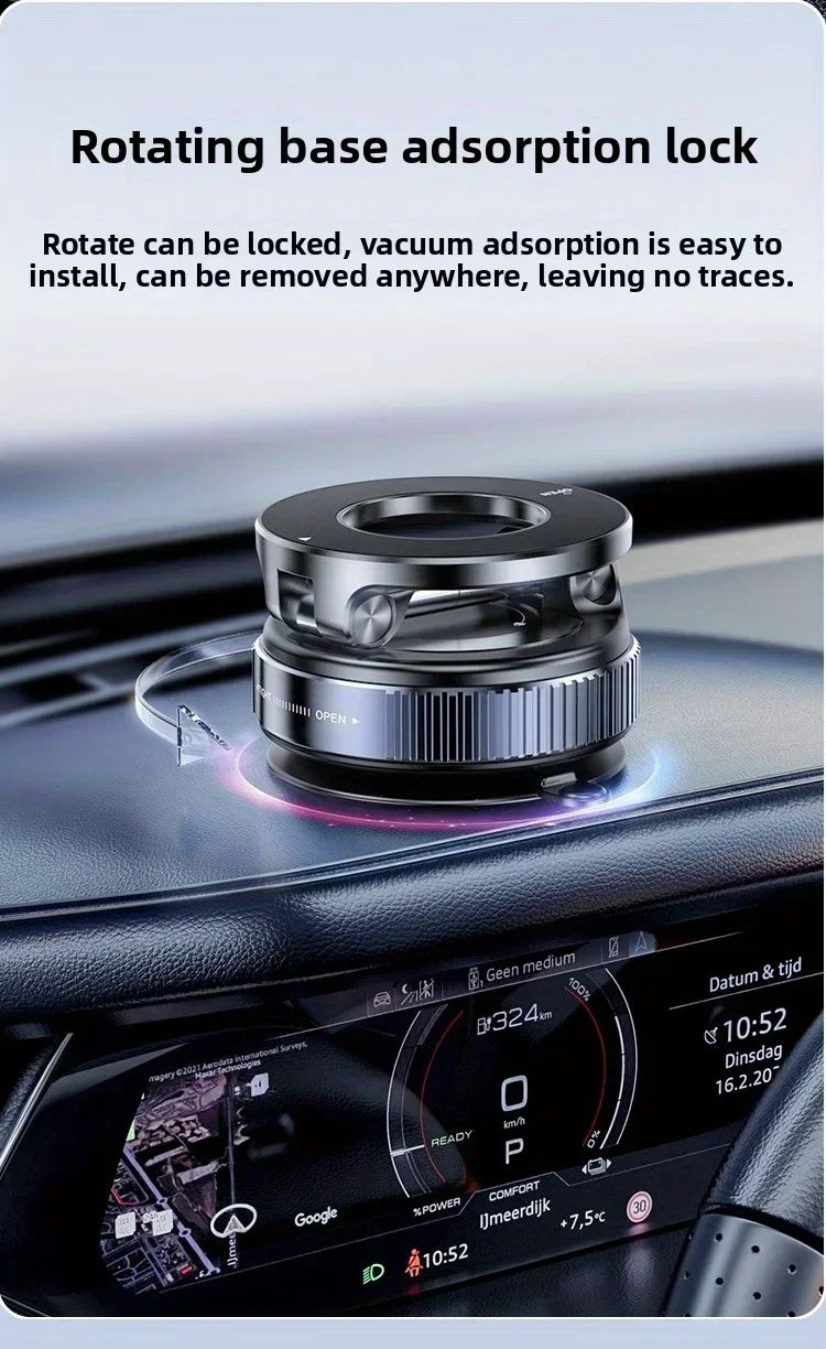 Adjustable Vacuum Magnetic Mount Car Phone Holder Upgrade