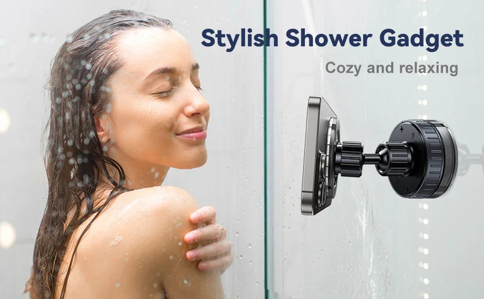 Magnetic Suction Cup Shower Phone Holder Mirror Phone Mount