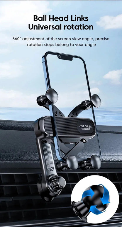 Gravity Car Phone Holder Air Vent Easy Install 360° Rotatable
