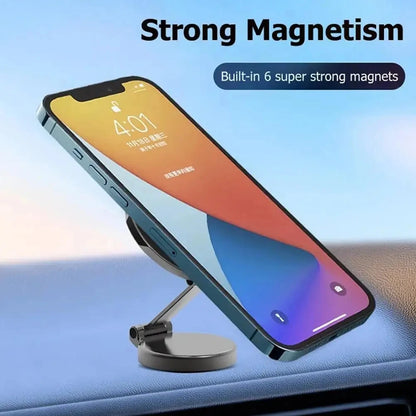 Car Magnetic Folding Phone Holder 360 Degree Rotation Phone  Bracket