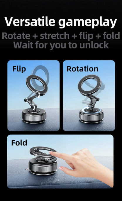 Universal Strong Magnetic Car Phone Holder Foldable Design