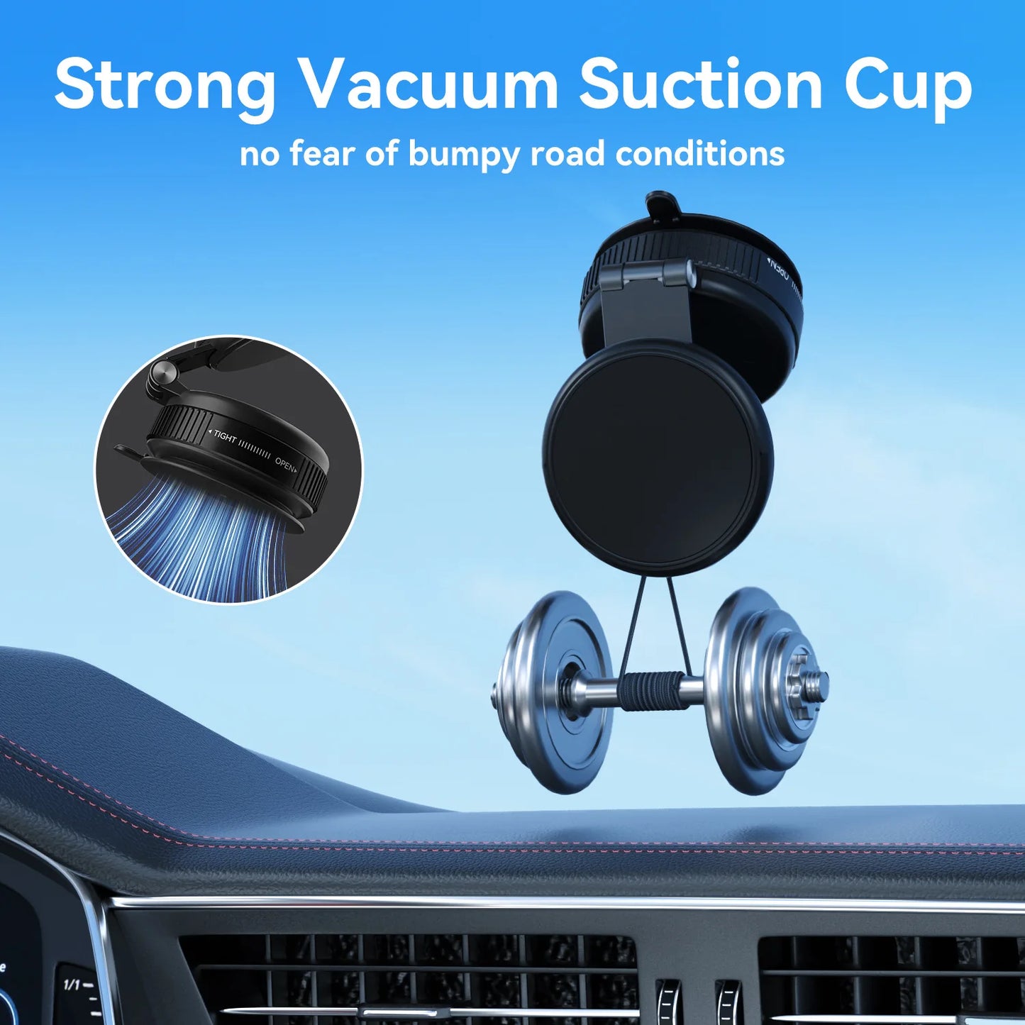 Model Powerful Vacuum Suction Mobile Phone Holder Extendable