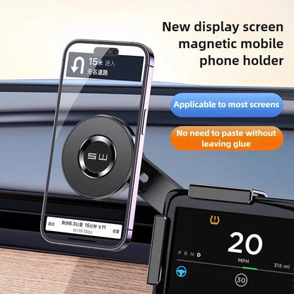Magnetic Car Phone Holder Car Display Screen Side Rotation
