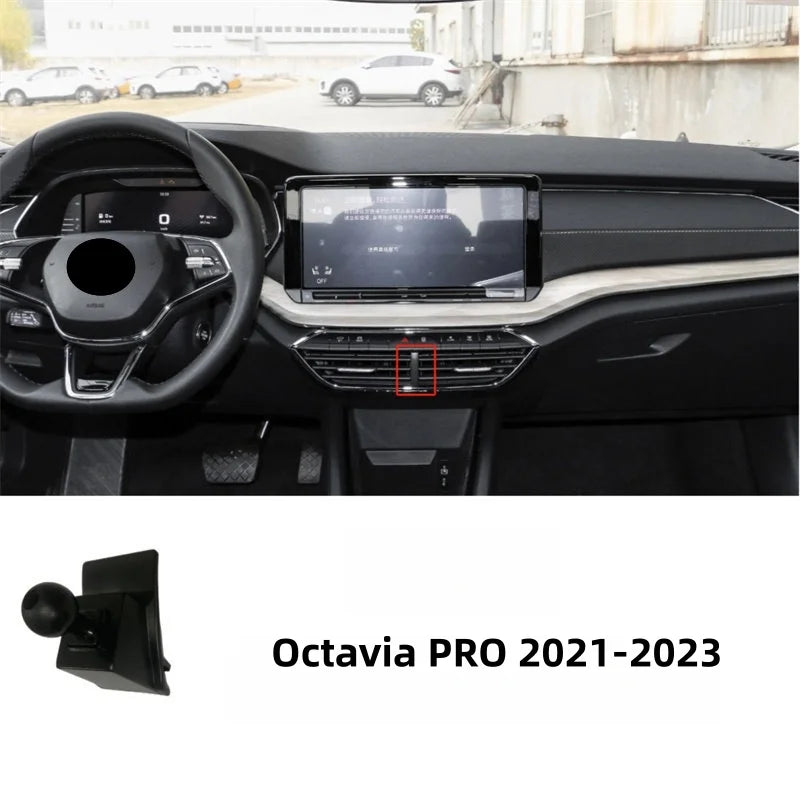 For Skoda Interior Phone Holder Stand Base Mount Bracket