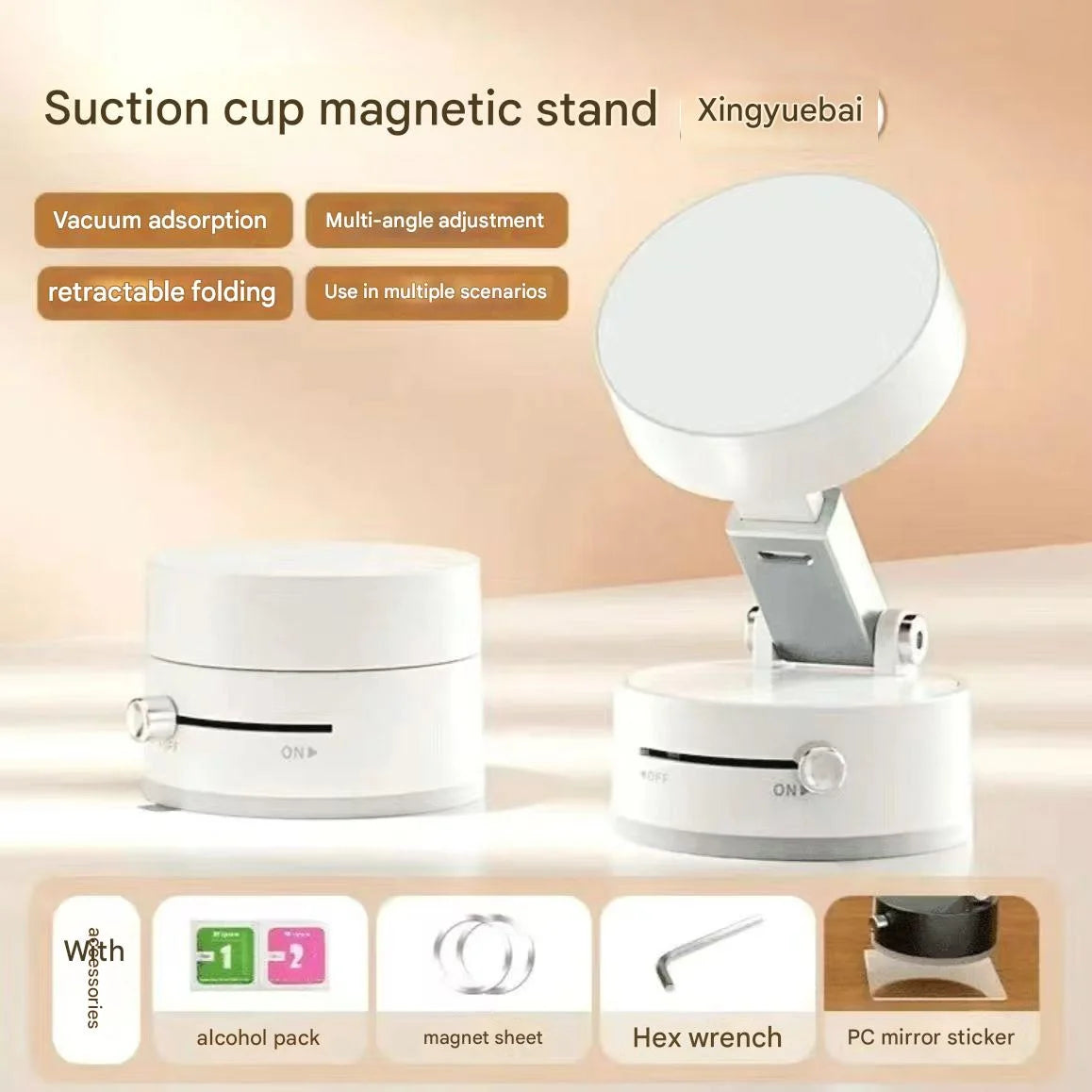 Universal 360° Rotatable Suction Cup Phone Stand Mount