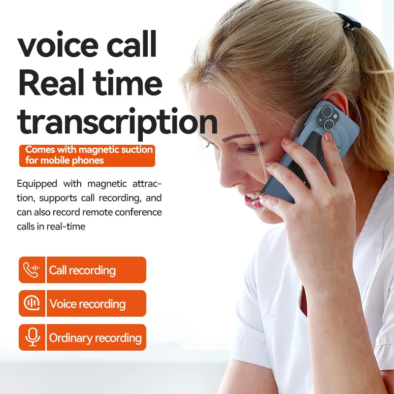 Ultra-Thin 180 Languages AI Voice Recorder Online Translator
