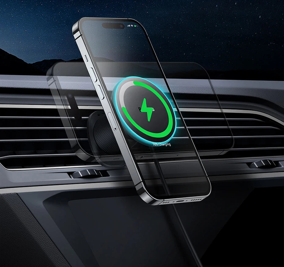 Baseus Magnetic Wireless Charger Car Phone Holder