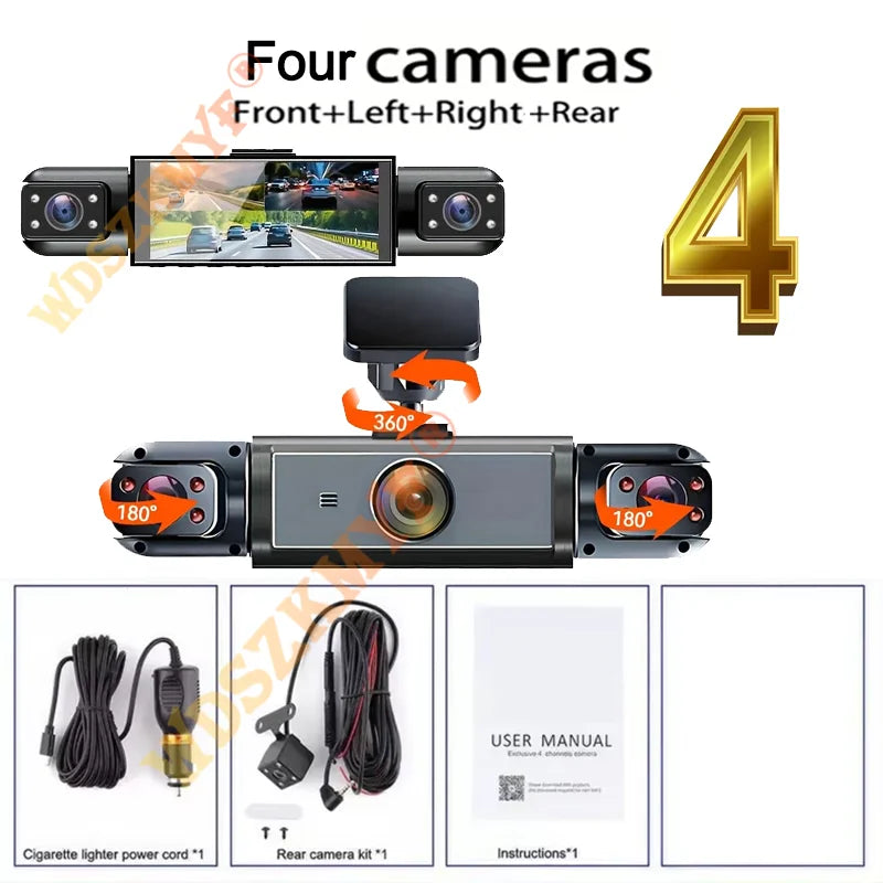 360° Car DVR 1080P Video Recorder Dash Cam for Car