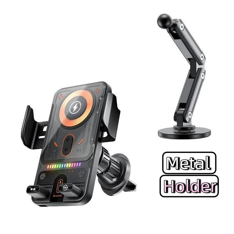 2025 New F18 Car Wireless Charger Holder