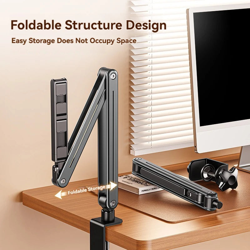 Phone Stand Long Arm Rotatable Tablet Holder