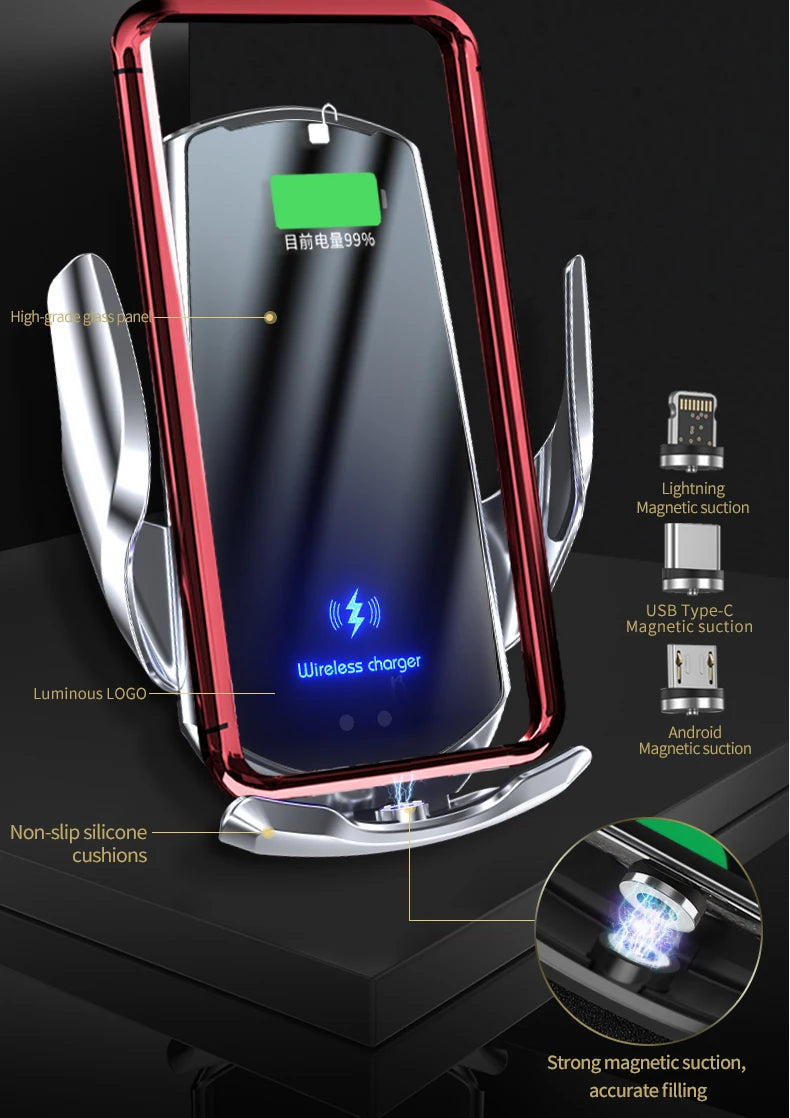 Car Phone Holder Special Fixed Bracket Base Wireless Charging