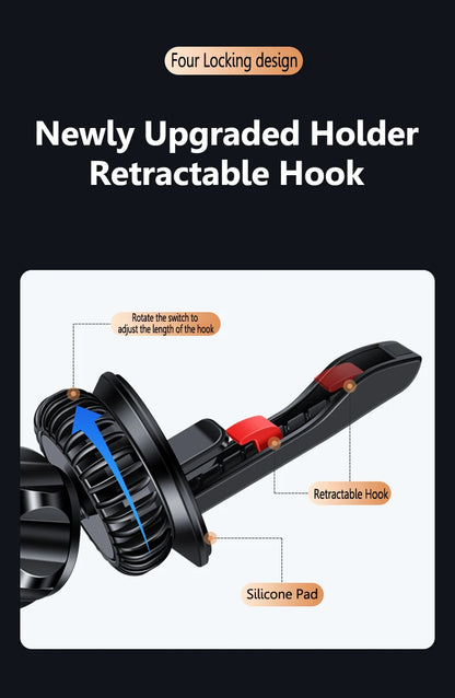 Magnetic Phone Holder Compatible With MagSafe Car Mount