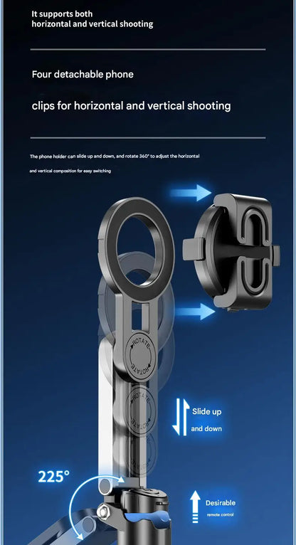 Upgraded Multi-Function Foldable Magnetic Phone Holder