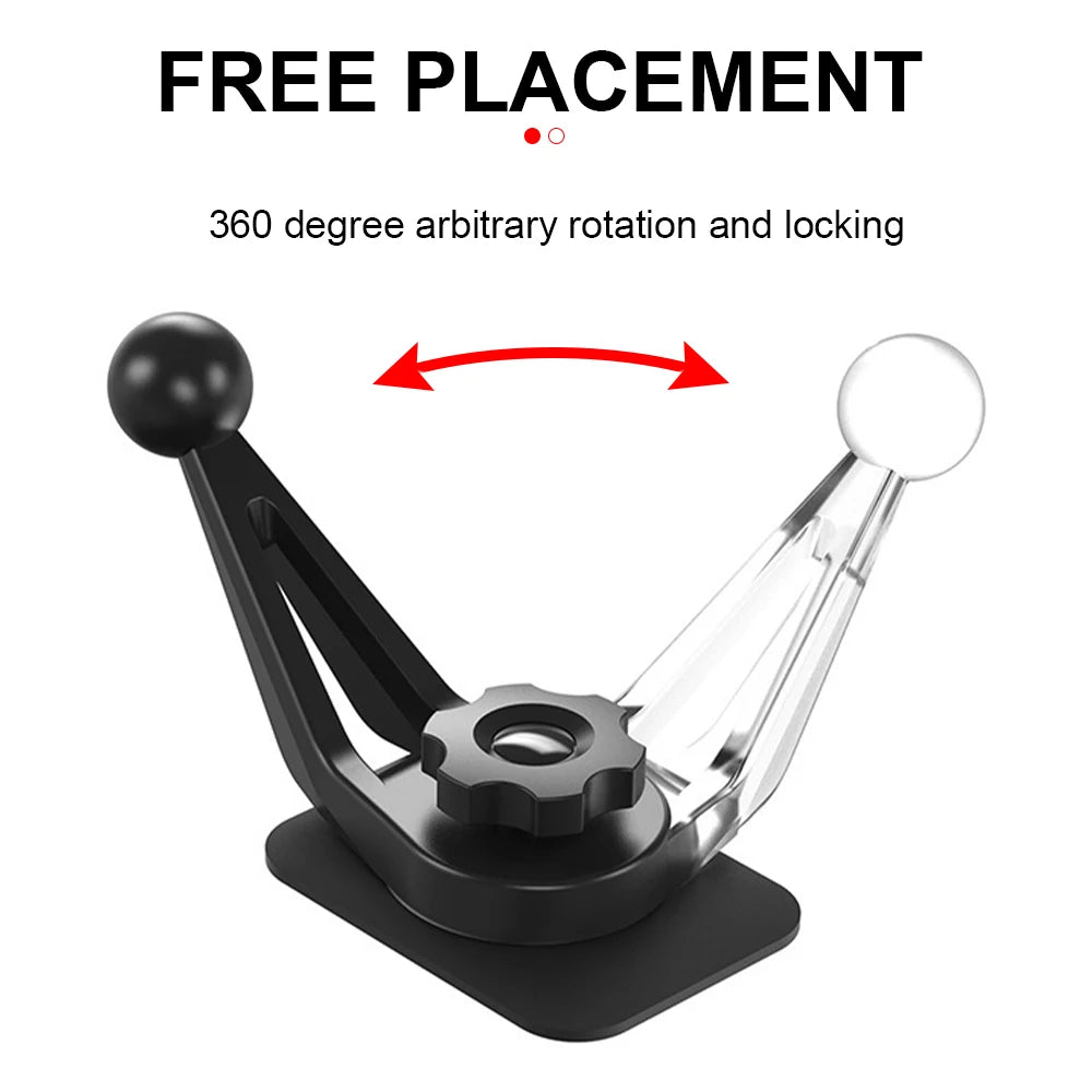 Ball Head Bracket with Sticky Base for Mobile Phone DVR Camera