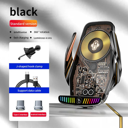 66W Magnetic Car Phone Holder 15W Wireless Fast Charger Car Stand